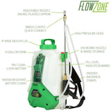 FlowZone Cyclone 4-Gallon Multi-Use Continuous-Pressure 18V/2.6Ah Lithium-Ion Backpack Sprayer-Professional-FlowZone-Bug Clinic