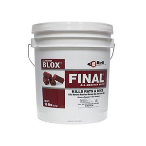 Final Blox Rodenticide 18 lbs-Mice/Rat Poison-Bell Laboratories-Bug Clinic Bugclinic.com - Get rid of all your pests - Do it yourself pest control