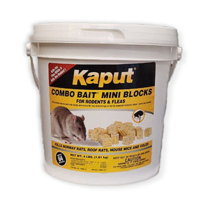 Kaput Combo Bait Blocks-Mice/Rat Poison-Kaput-Bug Clinic Bugclinic.com - Get rid of all your pests - Do it yourself pest control